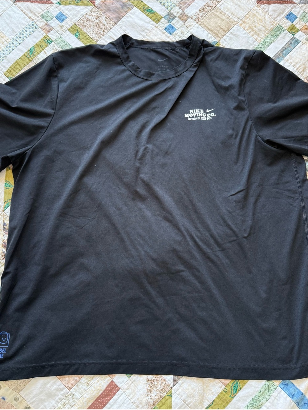 Nike Black Short-Sleeve 'Nike Moving Co.' Performance Tee
